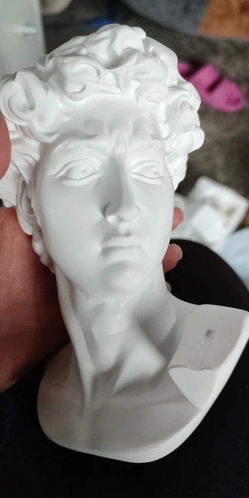 Timeless Masterpiece,15cm Miniature David Statue Head - Elegant Home Décor Sculpture photo review
