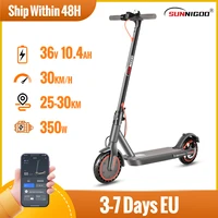 SUNNIGOO adulte Scooter électrique 36V 10.4Ah 350W moteur 30KM longue portée 30 KM/H 8.5 pouces pneus solides pliable Smart APP EScooter 1