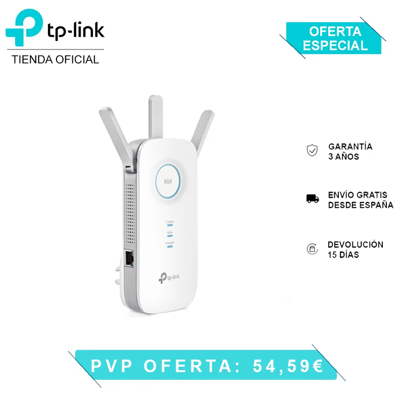 Tp-link Re450 Wifi Repeater, Extender, 2.4ghz (450mbps), 5ghz 1750mbps Ac Ethernet, Adjustable Antennas - Access & Accessories - AliExpress