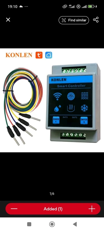 KONLEN Tuya Water Level Sensor WIFI Smart Home Leakage Flood Alarm Controller Meter Pool Vape Tank Flow Detector Leak Protection photo review