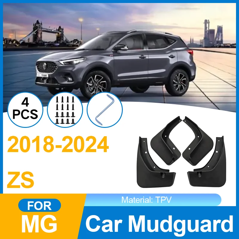 

for MG ZS ZS11 ZX ZST VS Astor 2022 2021 2020 2018~2023 4x Car Mudflaps Front Rear Mudguards Splash Guards Mud Flap Accessories