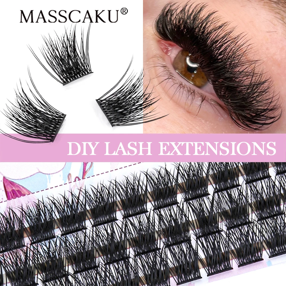 Yuanzhijie Wholesale Soft Ribbon Segmented False Bundles Eyelashes Diy