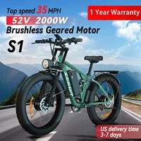 Zeegr S1 Electric Mountain Bike - 52V Dual Motor, Full Suspension, 35MPH 80Mile, Winter-Ready for US Off-Road Electric Bike