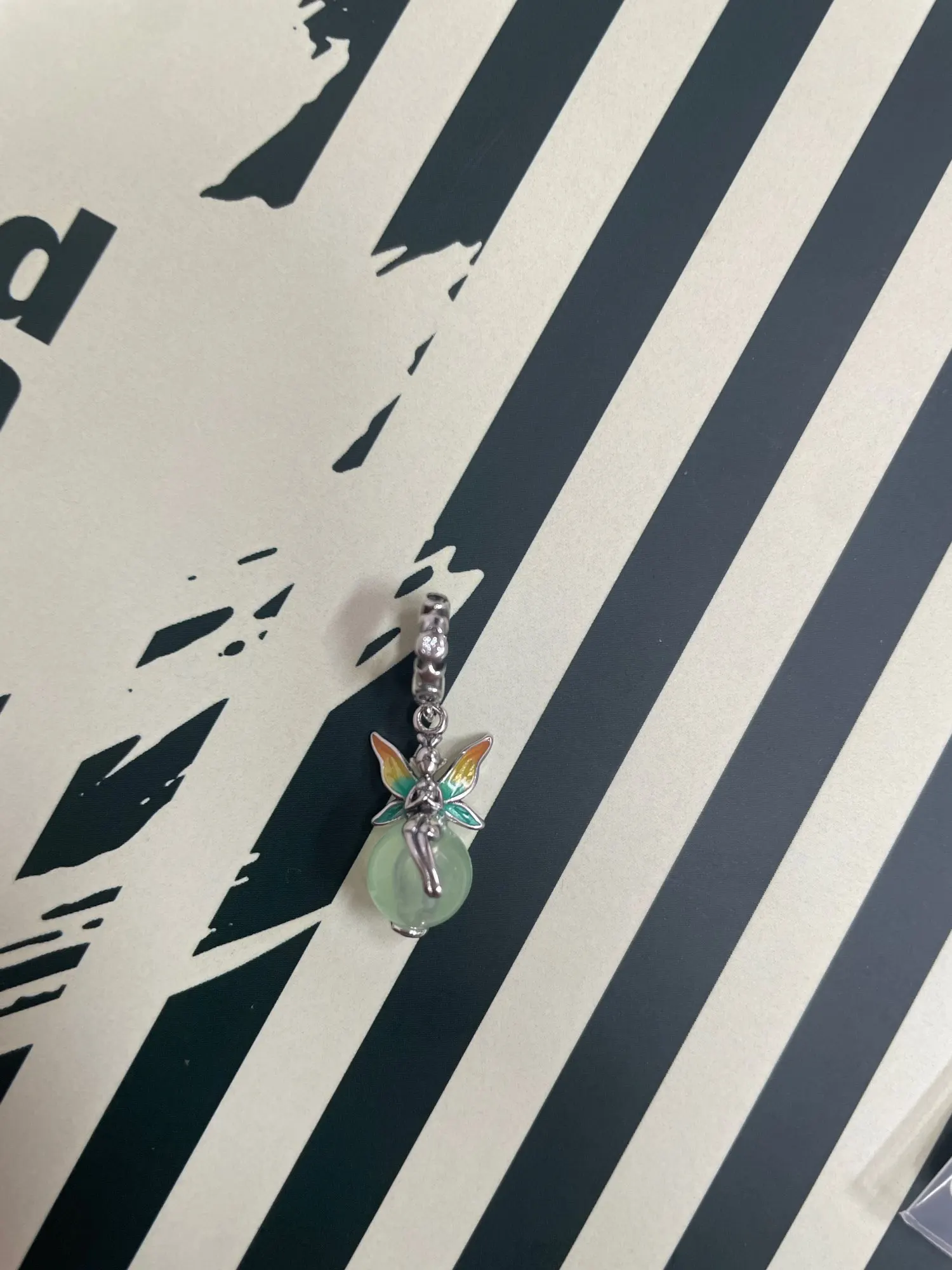 2025 gran oferta dijes cuentas de Plata de Ley 925 mariposa rosa luciérnaga luminosa cuelga brazalete pulsera collar joyería DIY photo review