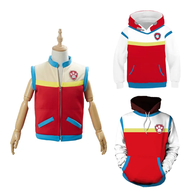 Kids Ryder Cosplay Hoodie 3D Printed Hooded Sweatshirt Children Casual Vest  Up Jacket Coat Halloween Carnival Disguise Suit - AliExpress