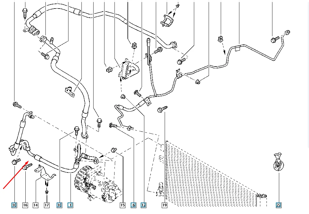 

Новая трубка кондиционера для Renault Fluence 1 2009- 924907239R, быстрая доставка со склада