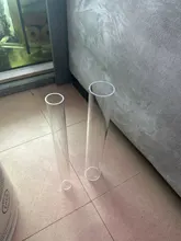Clear Acrylic Tube 60cm Length - For Aquariums, Hydroponics, DIY Projects (63mm Diameter)