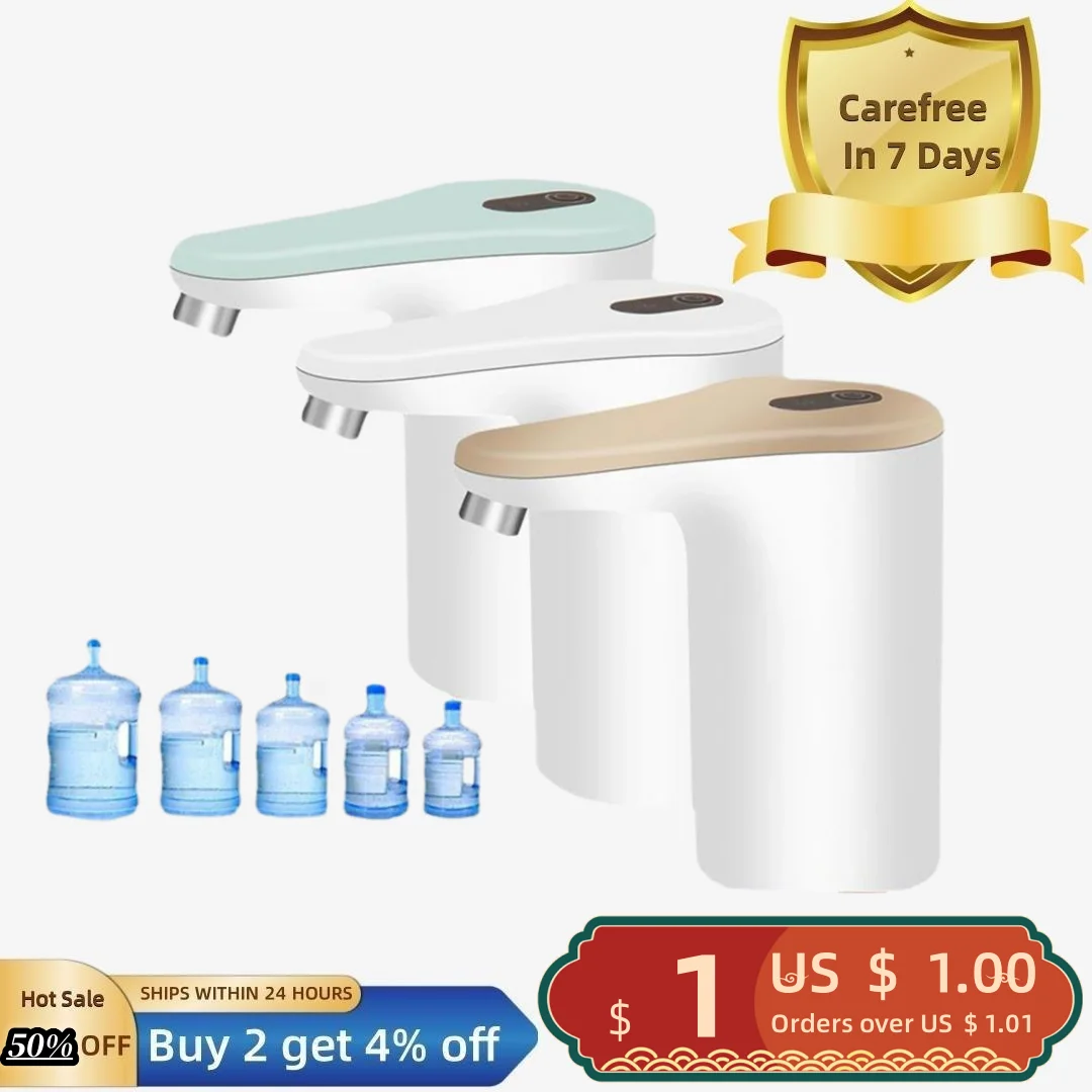 

1 Set Water Bottle Pump USB Charging Water Bottle Dispenser Safe Convenient Electric Water Dispenser Pump for Home