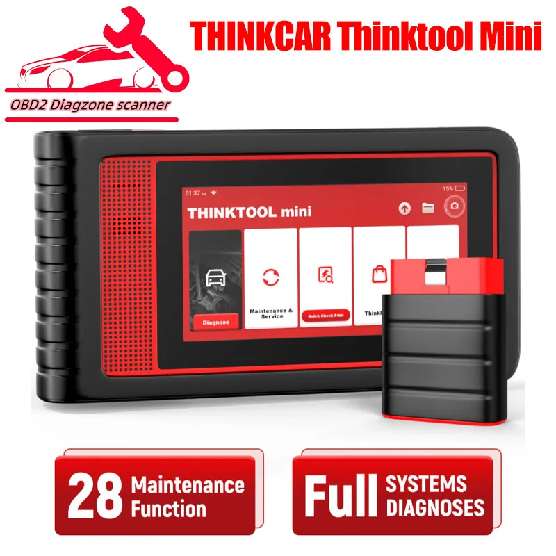 

THINKCAR Thinktool Mini/ Mini 2 Car OBD2 Diagnostic Tool Auto Scanner All System Diagnosis 28 Maintenance Lifetime Free Update