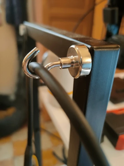 Mighty Magna Hooks: 10-Pack Heavy-Duty Magnetic Hooks for Seamless Storage Solutions photo review