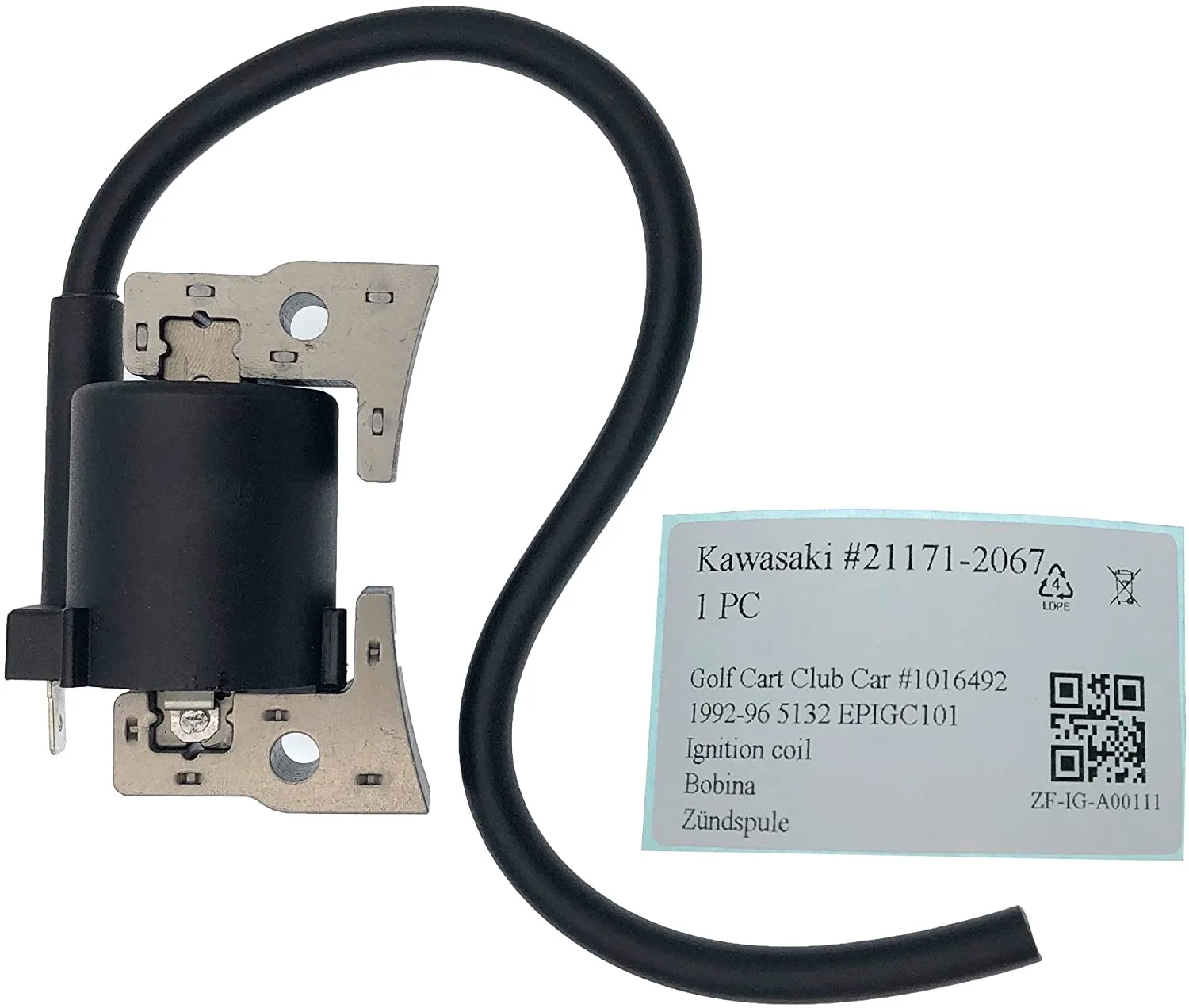 

ZhongfaTec 21171-2067 катушка зажигания, замена клубной автомобильной тележки для гольфа DS 1992-96 #1016492,ZF111-4