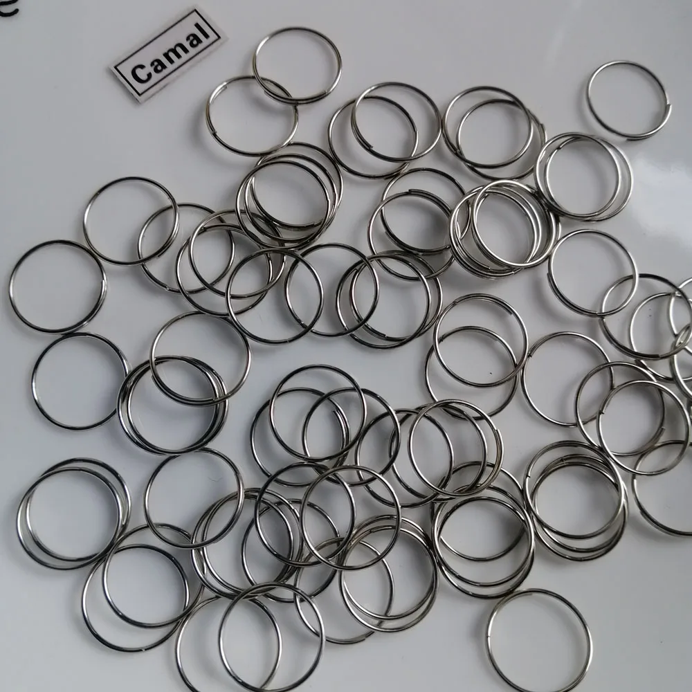 100pcs Chrome 11mm/0.43inch Ring Connectors for Octagonal Beads Crystal Pendent Prisms Hanging Connecting Lamp Chandelier metal rings metal rings for decoration metal buckles connectors