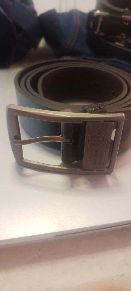 MIDNIGHT SOVEREIGN™ – Black Buckle Genuine Leather Belt photo review