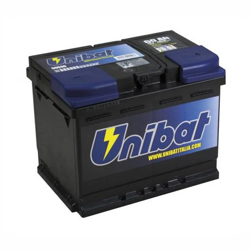 Unibat 55530 Batteria Per Auto/Auto 60Ah + Destra 12V (242X175X190) 480 Amp Sigillata Pronta All'Uso