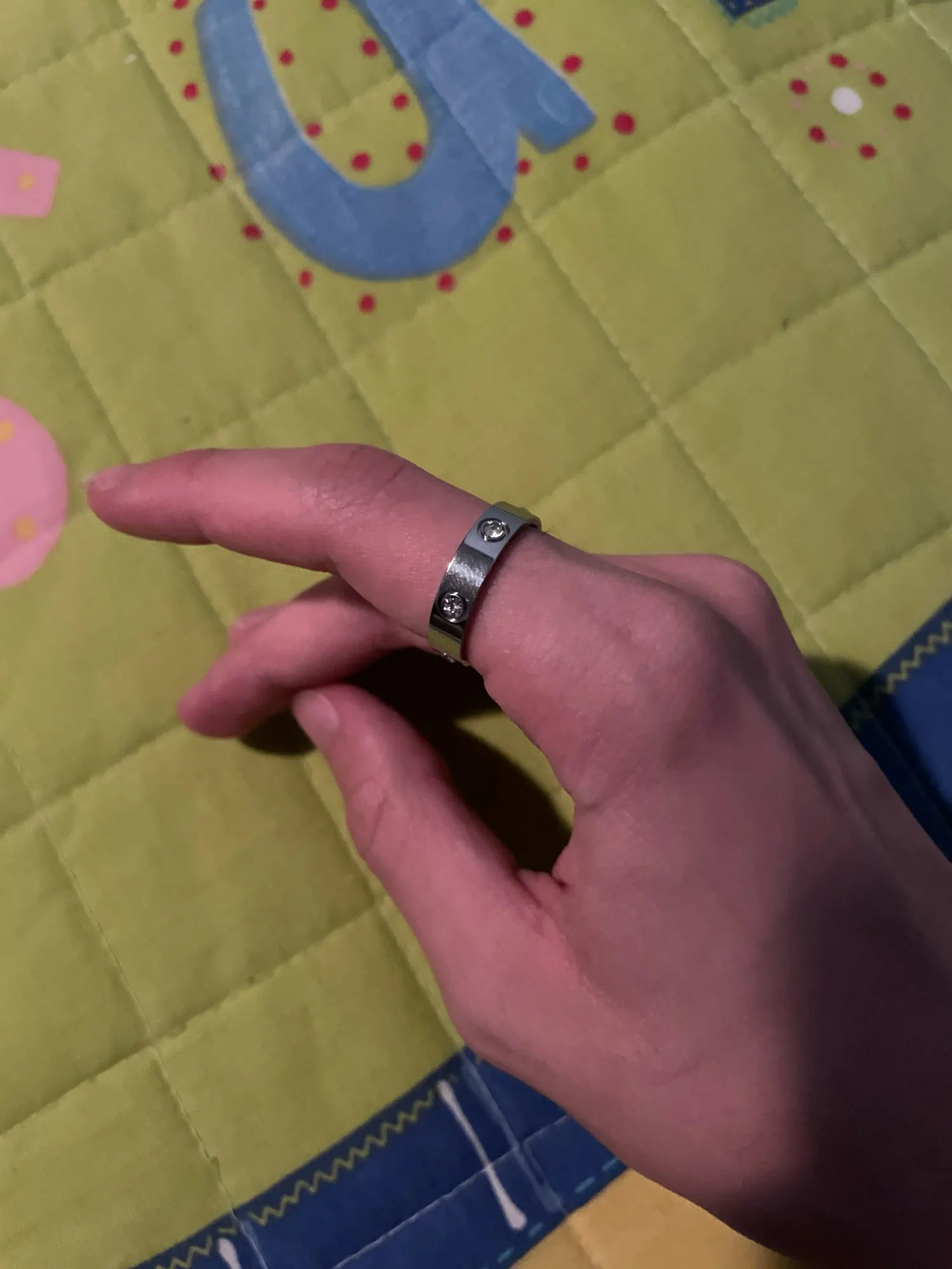 Stainless Steel Rose Gold Color Ring for Women photo review