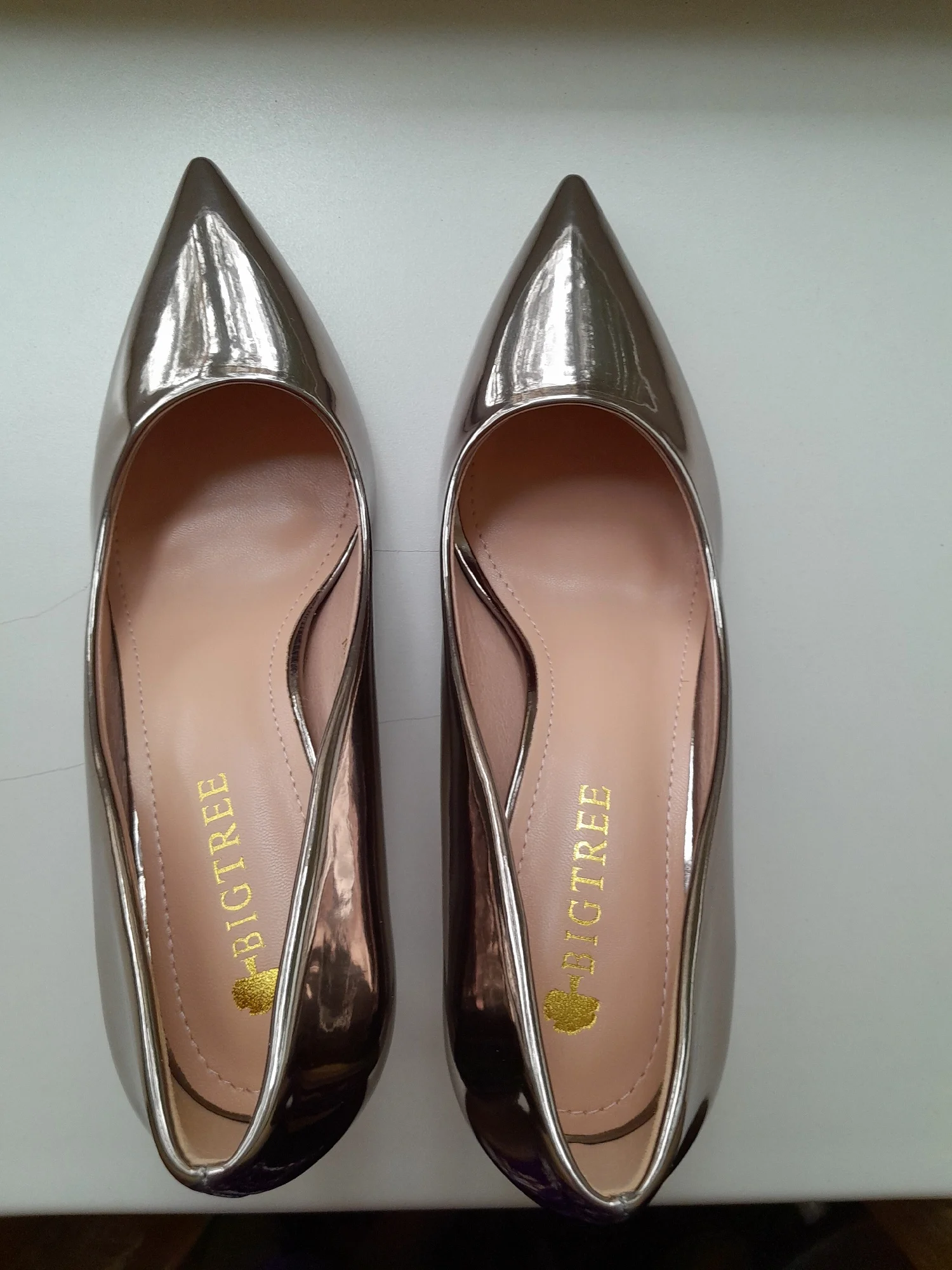 BIGTREE Shoes Woman Pumps Patent Leather High Heels Shoes Women Basic Pump Wedding Shoes Female Stiletto Women Heel Plus Size 43 photo review