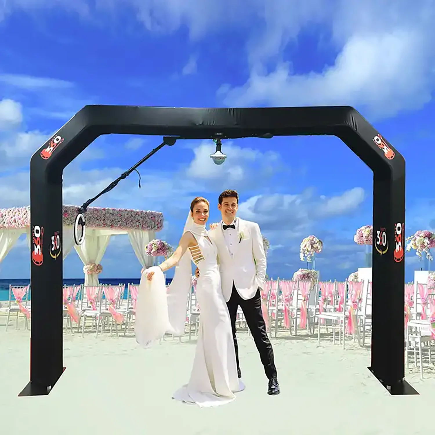 360 사진 부스 셀카 오버헤드 비디오 부스, 탑 스피너 스카이 아치, 360 카메라 부스, 파티 이벤트