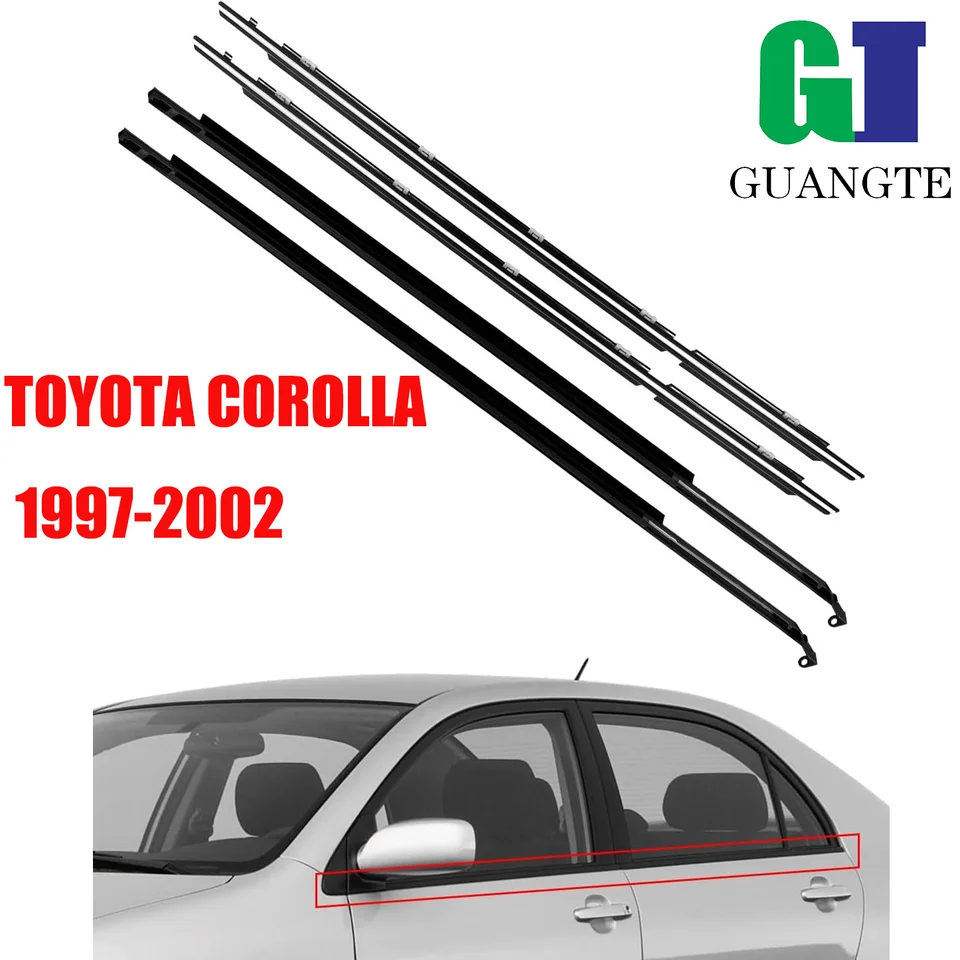 Rear Right Door Seal Rubber Weatherstrip Black For Toyota Corolla - View #6