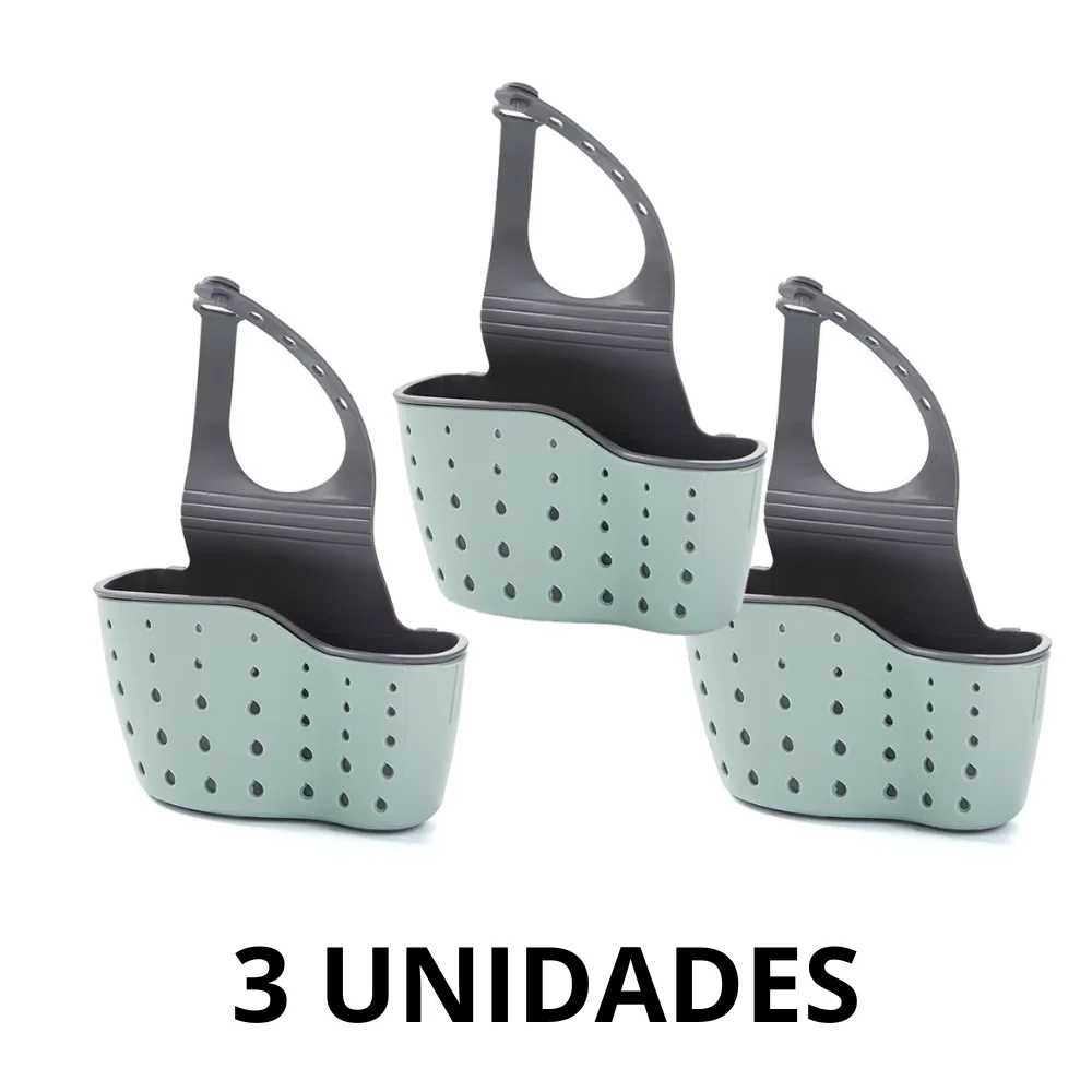 Kit 3 Com Cestas de Drenagem Dupla Camada Multifuncionais Lavagem De Vegetais e Frutas – Eficiência Prático e Organizado 7