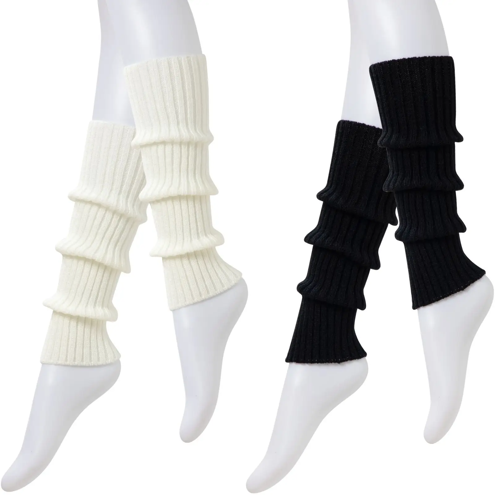 Women Leg Warmers Winter Knit Cotton