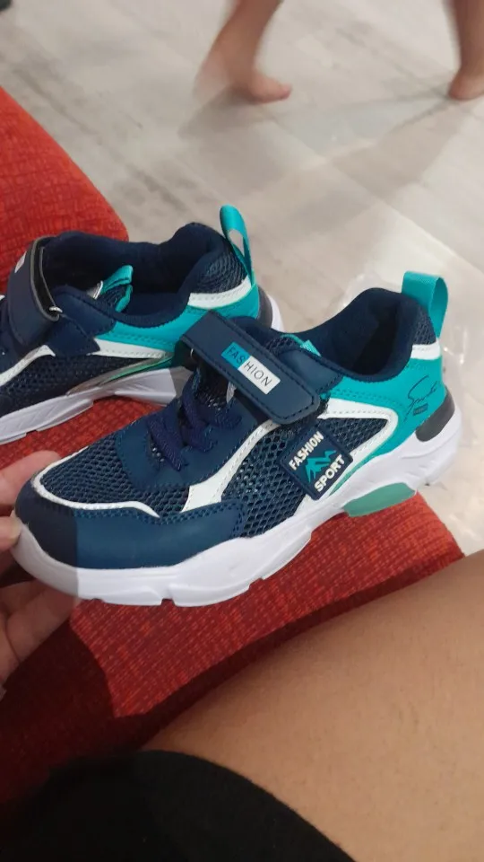 Zapatos de una sola red para niños, zapatillas de deporte para niños, superficie antideslizante transpirable de verano, tenis informales para niñas, zapatos deportivos para correr al aire libre photo review