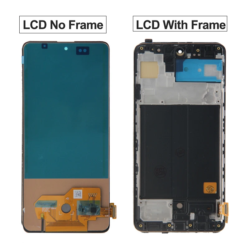 삼성 A51 LCD 터치 스크린 디지타이저 어셈블리 용 슈퍼 AMOLED 디스플레이 삼성 A51 SM-A515 SM-A515F LCD 디스플레이 용 AMOLED