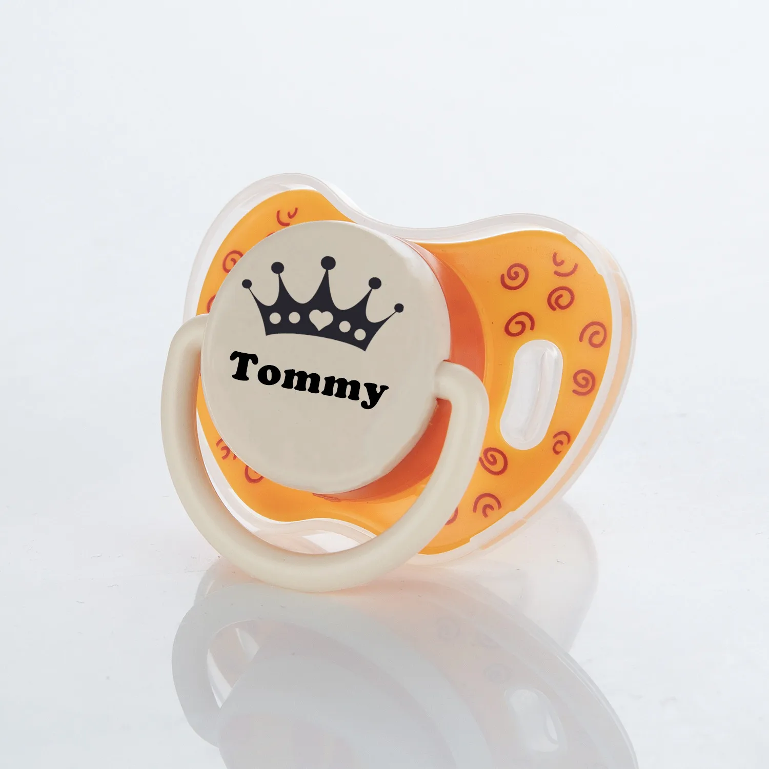 Miyocar Lovely Custom Baby Pacifiers Personalized with Name Bring All Sized Silicone Replacement Teat (2 Pcs) for Boy and Girl 3
