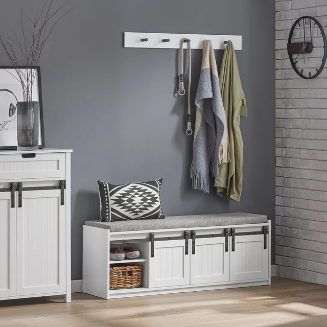 Shoe bench with seat and storage Shoe bench with seat and storage