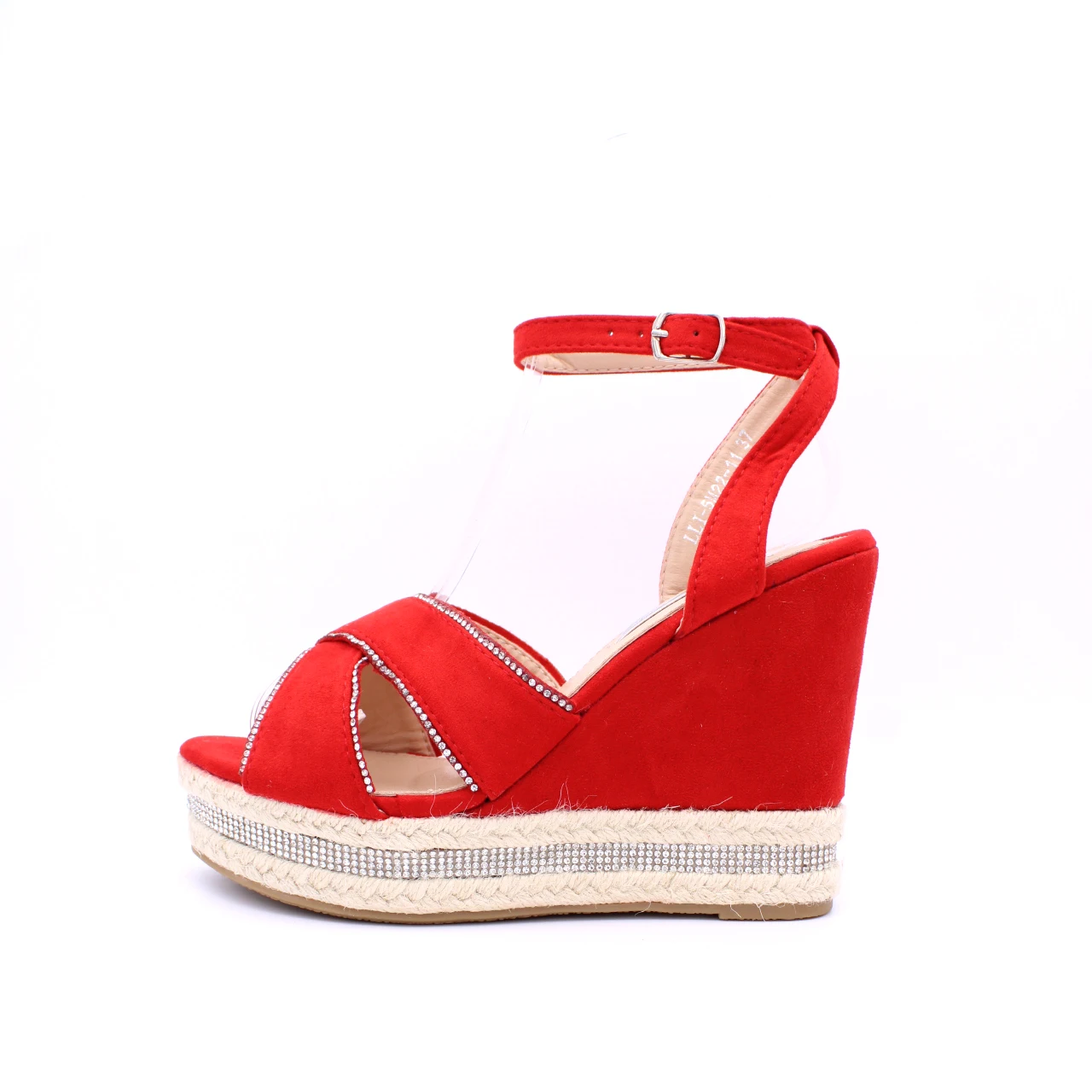 Soraia Glitter Wedge Sandal - Side View