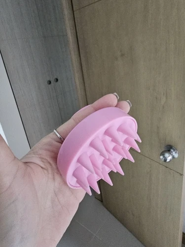 1pc Silikon Shampoo Pinsel Kopf Kopfhaut Massage Kamm Haar Waschen Kämme Bad Dusche Körper Massage Pinsel Salon Friseur Werkzeuge photo review