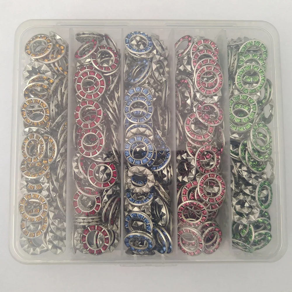 Free Shipping 400pcs Mix Colors 17mm Rhinestone Button For Hair Flower Wedding Invitation DIY Flower Centerpiece LSRB1025 6