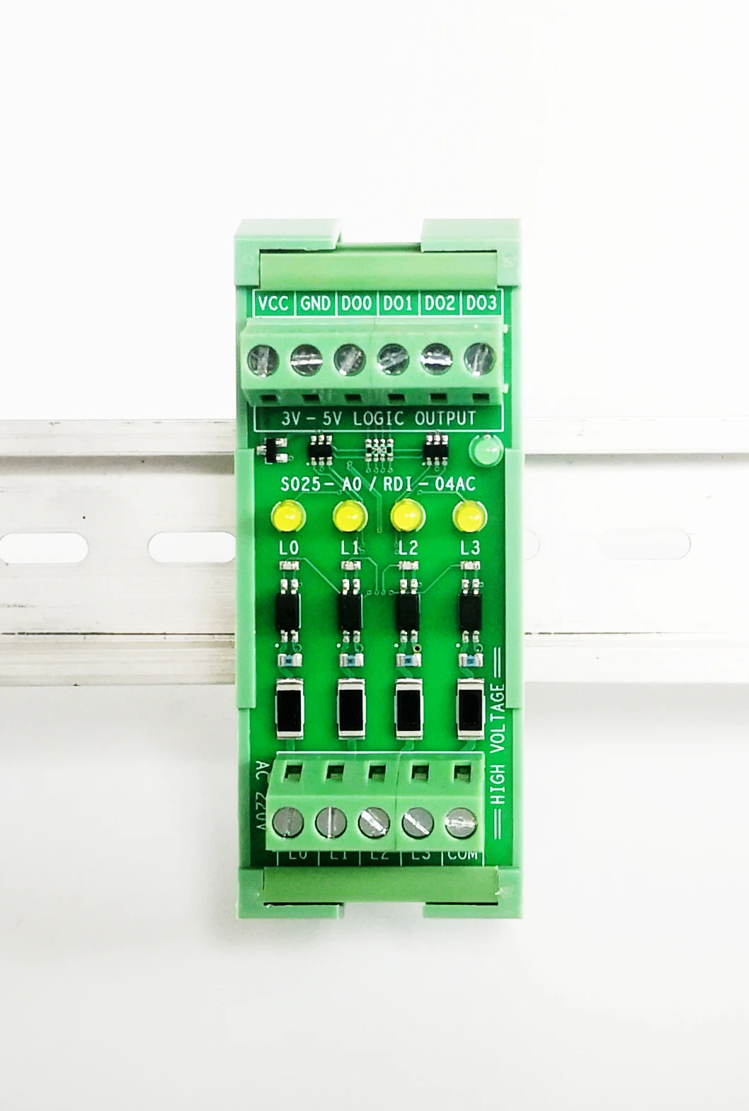 4ChannelDiscreteInputModule220VACOptocouplerIsolated33V5V