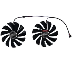 2Pcs/Set,GPU VGA Graphics Card Cooler Fan,DIY FDC10U12S9-C,For Radeon ASROCK RX 5700 XT Challenger D 8G OC,Video Card Cooling