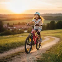 Vélo pour enfants de 20 pouces pour filles et garçons, dérailleur à 6 vitesses, VTT pour les 6-10 ans, freins en V, selle réglable en hauteur, rose 2