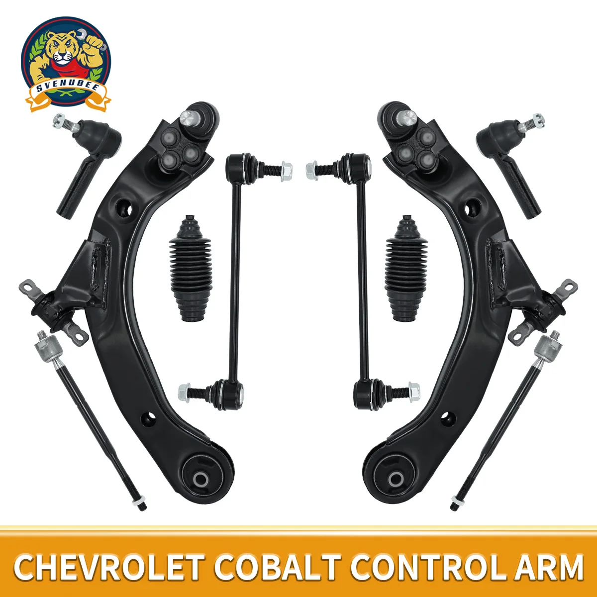 

Svenubee 10pcs Front Lower Suspension Control Arm Sway Bar Link Boot Kit for Chevrolet Cobalt HHR Pontiac G5 Pursuit 2005 - 2011