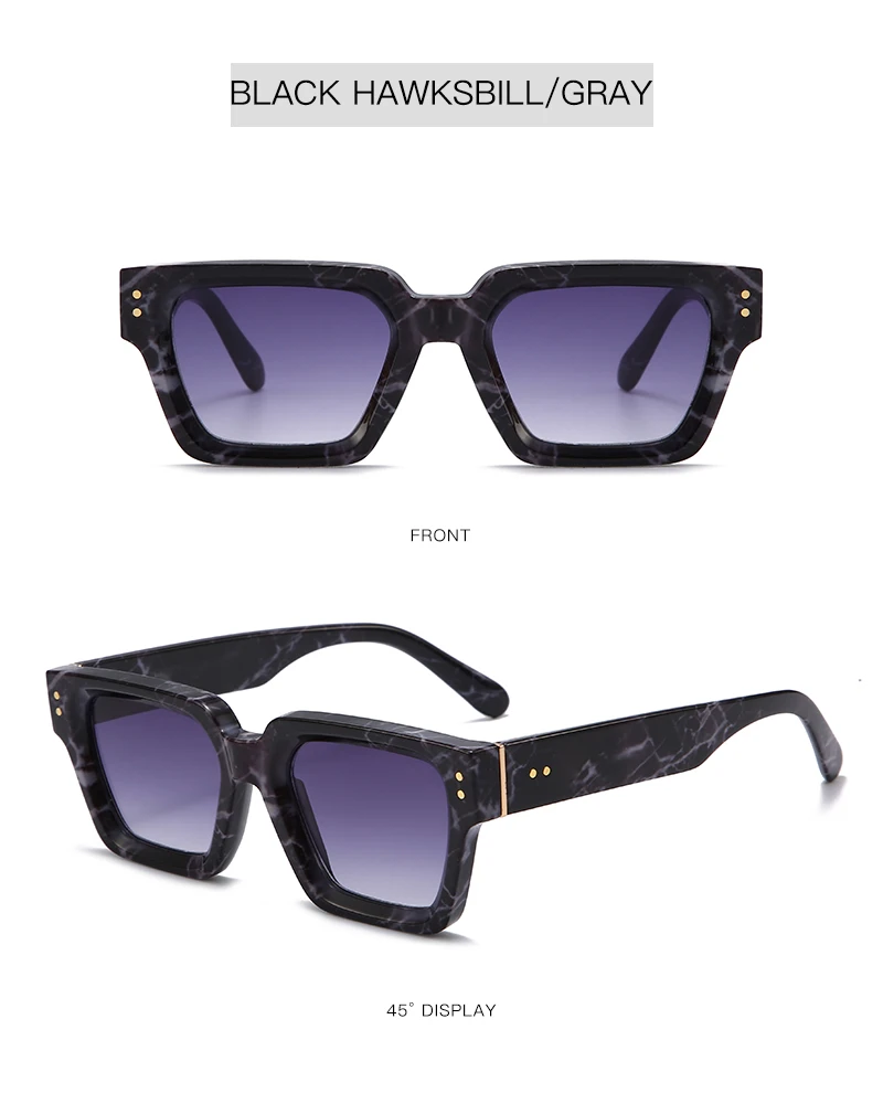 Square Sunglasses For Men And Women Trendy Designer Style Frames_voghion.com