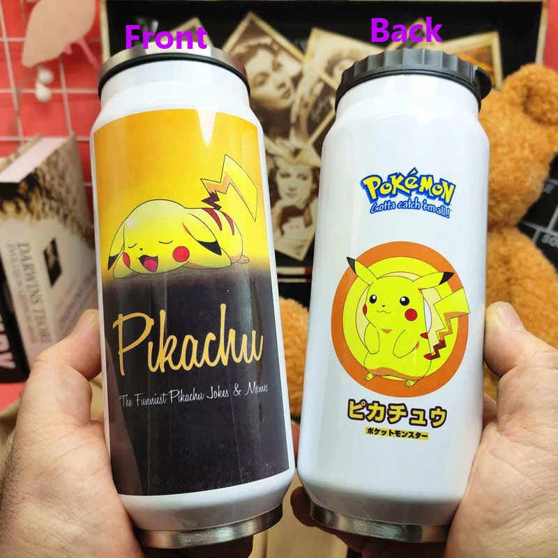 420ml Pokemon Water Bottle Pikachu Stainless Steel Thermos Bottle