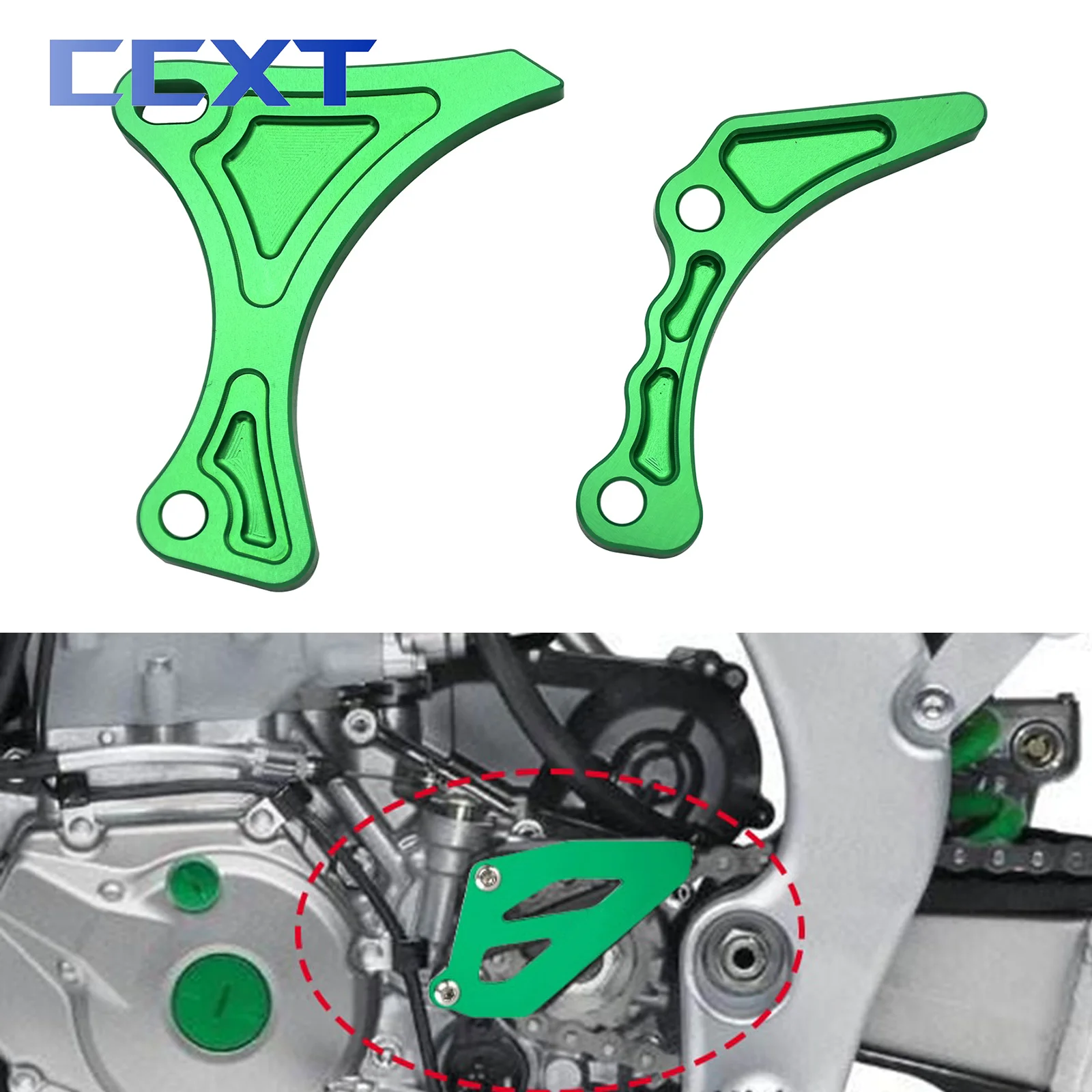 カワサキX250F 2004-2016 KX450F 2006-2015 KXF KX 250F450Fバイク 二輪エンジンガードカバー保護カバーチェーン