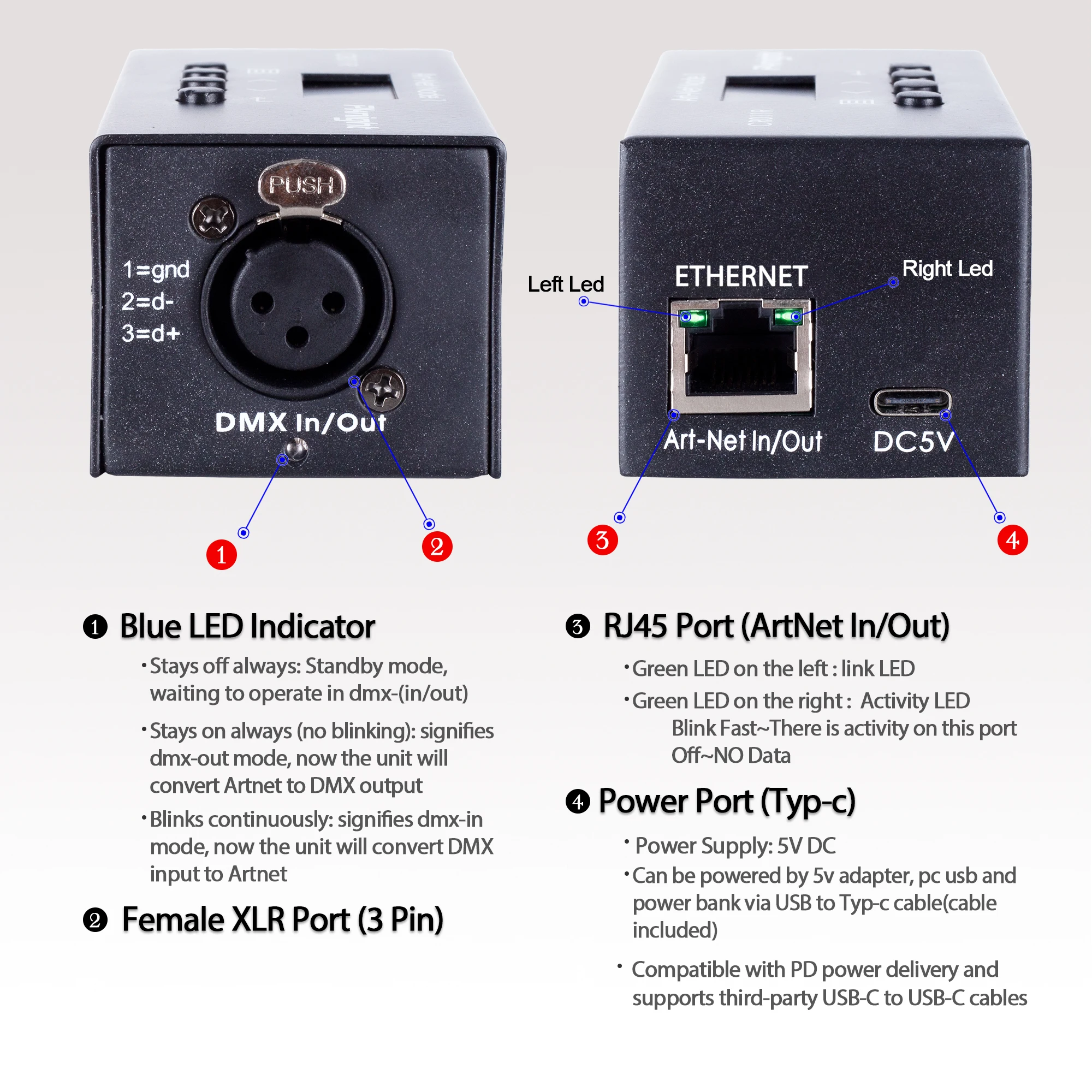 蛍光灯・電球 Pknight EasyNode Plus ArtNet sACN DMX 蛍光灯・電球 Pknight EasyNode Plus ArtNet sACN DMX Pknight