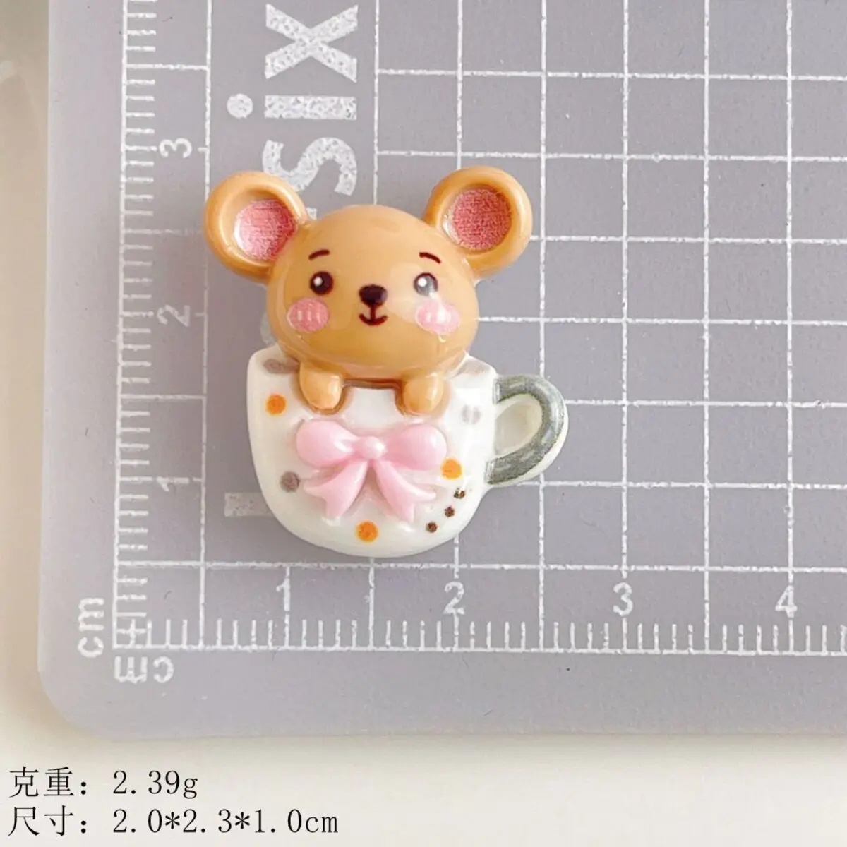 10 Stücke Cartoon Harz Niedlichen Tier Ranch Stil Ohrringe Anhänger Sammelalbum Handwerk Diy Miniatur Ornamente Zubehör – Detail 8
