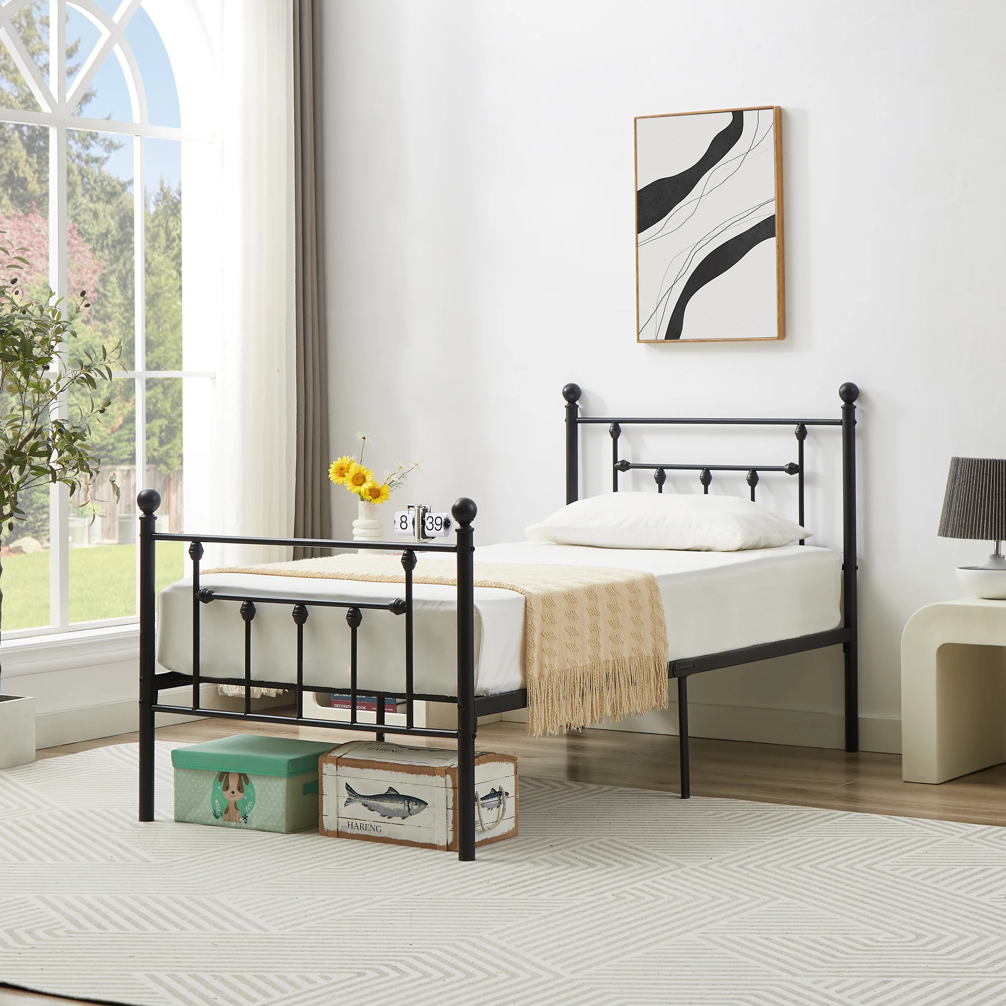 Twin Size Metal Bed Frame (Set of 2) 6