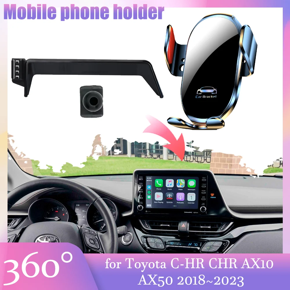 Car Mobile Phone Holder for Toyota C-HR CHR AX10 AX50 ~ GPS Air Vent Cell Clip Base Stand Support Accessorie iPhone