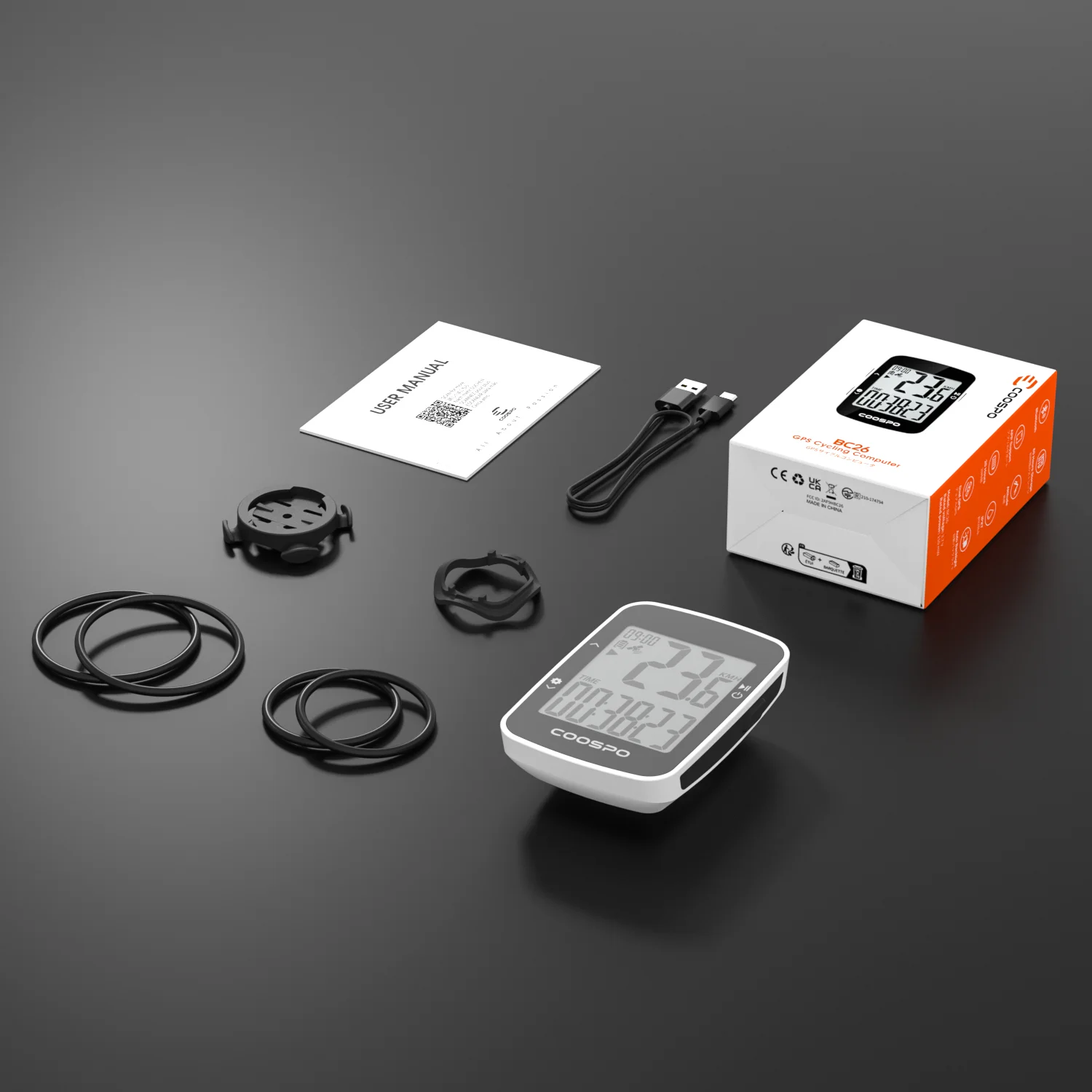 COOSPO BC26 Compteur Vélo GPS Sans Fil | Ordinateur De Cyclisme Bluetooth