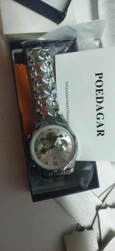 POEDAGAR Luxury Man Wristwatch Waterproof Luminous Chronograph photo review