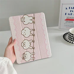 Adorable Pink Bunny Tablet Case - iPadPro2024 - 11inch (WN439)