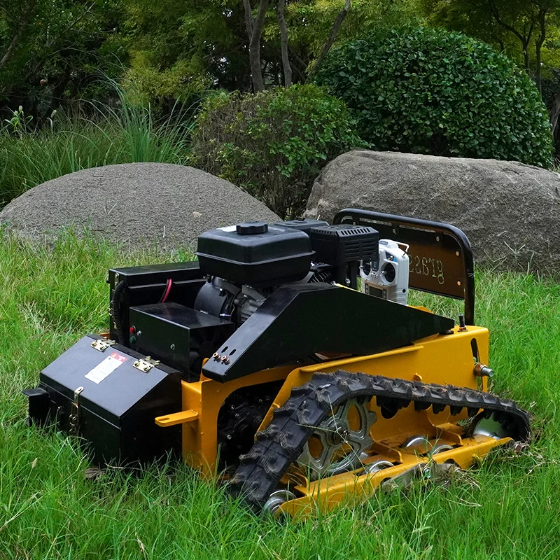 Customized TZ550S Factory price smart 24V 225cc remote lawn mower Flail Mower for sale 4