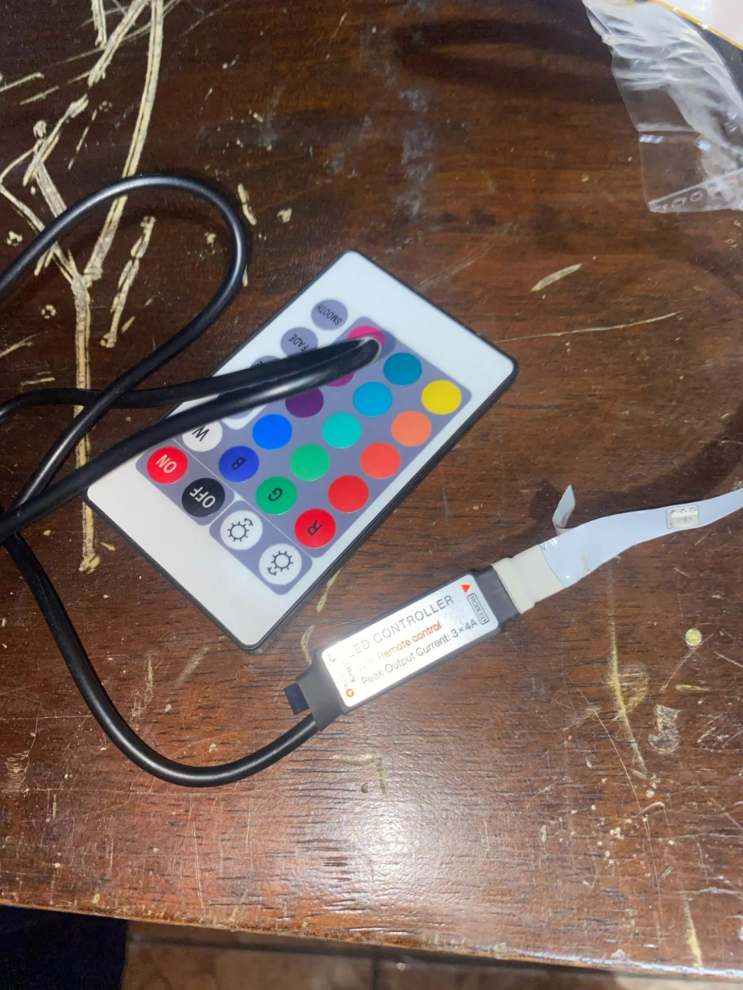 Bluetooth 5V USB RGB LED Strip Light APP Controller photo review
