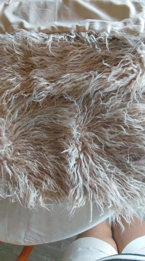Pack of 1 Soft Luxury Long Faux Fur Plush Throw Pillow Cover,for living room,Sofa,Bed,Car,Party Decorative(no pillowcore) ﻿ photo review
