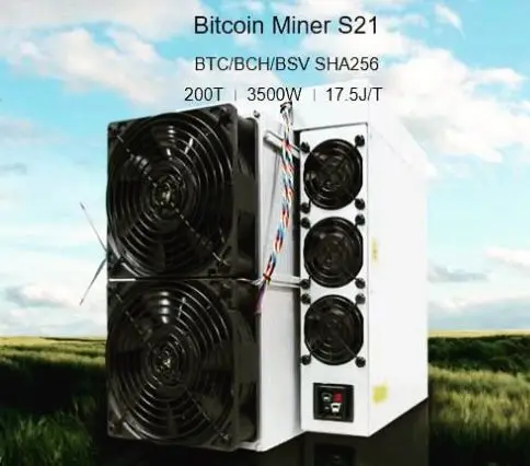 

Новинка, Биткоин-Майнер Bitmain Antminer S21 200TH/s 3500 Вт, Биткоин-Майнер Asic с блоком питания