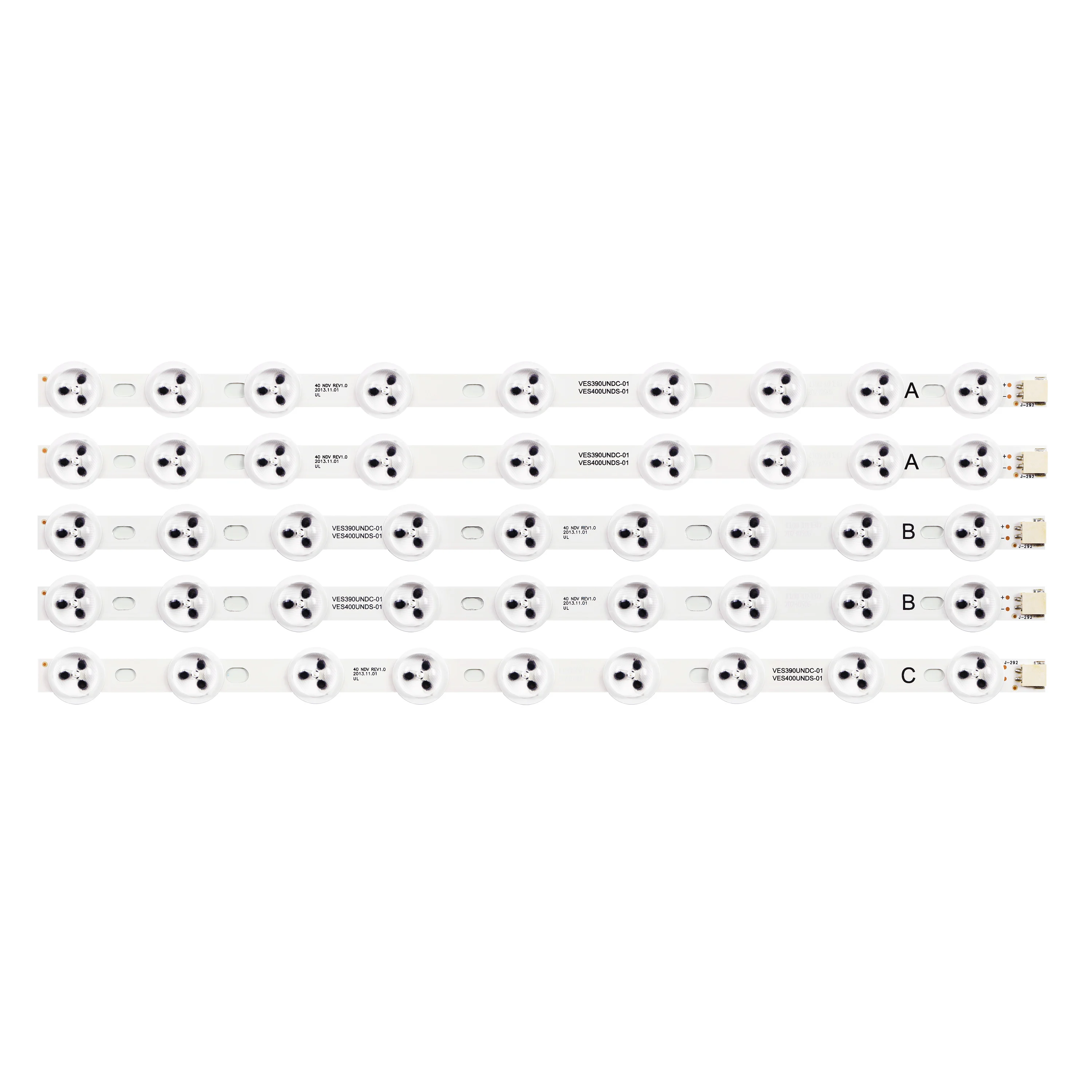 LED backlight strip 40" 39" NDV REV1.0 ABC For TOSHIBA 40L3433DG 40L3453R VESTEL VES390UNDC-01 VES400UNDS-01 VES400UNDS-02
